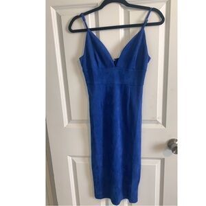 Blue Suede Dress